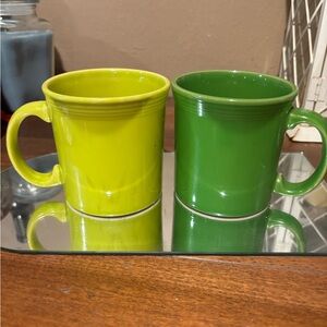Fiestaware Lime and Green Mug Duo